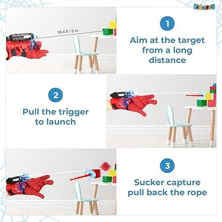 Spider-Man Web Launcher with Free Spider-Man Glove